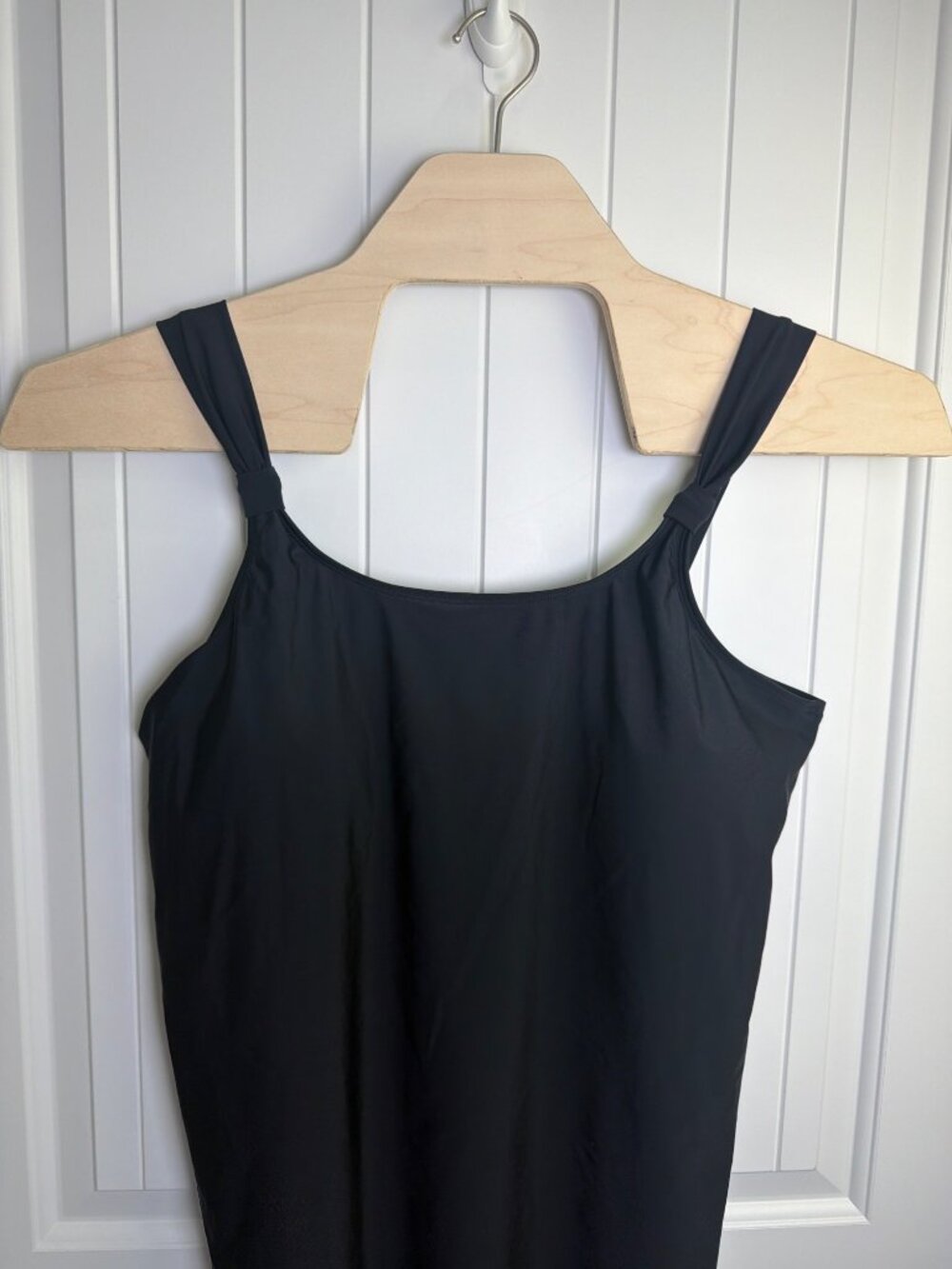 Ocean Blues Tankini Top XXL Black Adjustable Straps Swimwear New - Picture 2 of 6